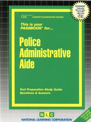 cover image of Police Administrative Aide